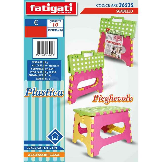 Sgabello plastica pieghevole - Principale