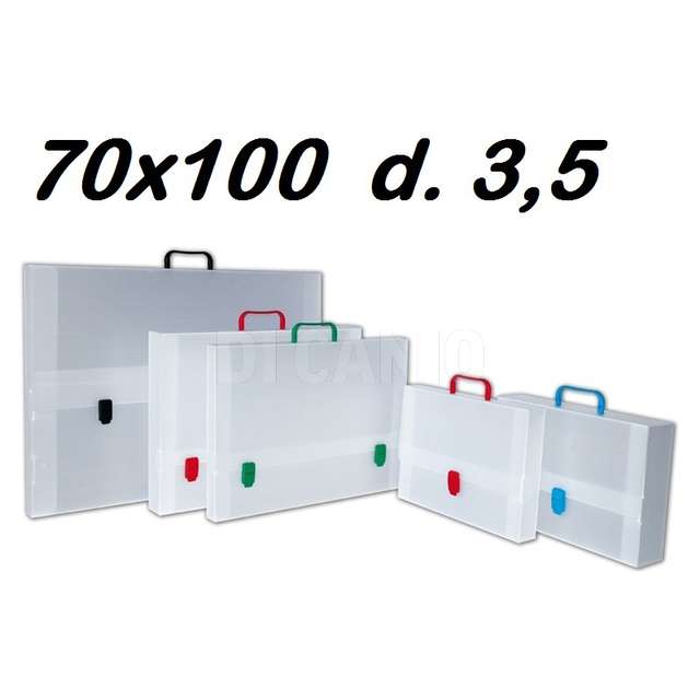 Valigetta polionda neutro 70x100x3.5 2 chiusure ellegi - Principale