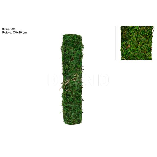 Rotolo muschio 40x90cm c adesivo - Principale