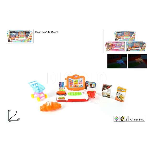 Cassa supermercato c luci e suonibatt 3ass - Principale