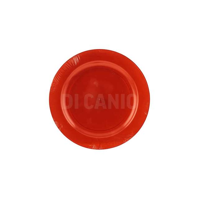 Set 3 piatti tondi dia.26x1,7cm rosso - Principale