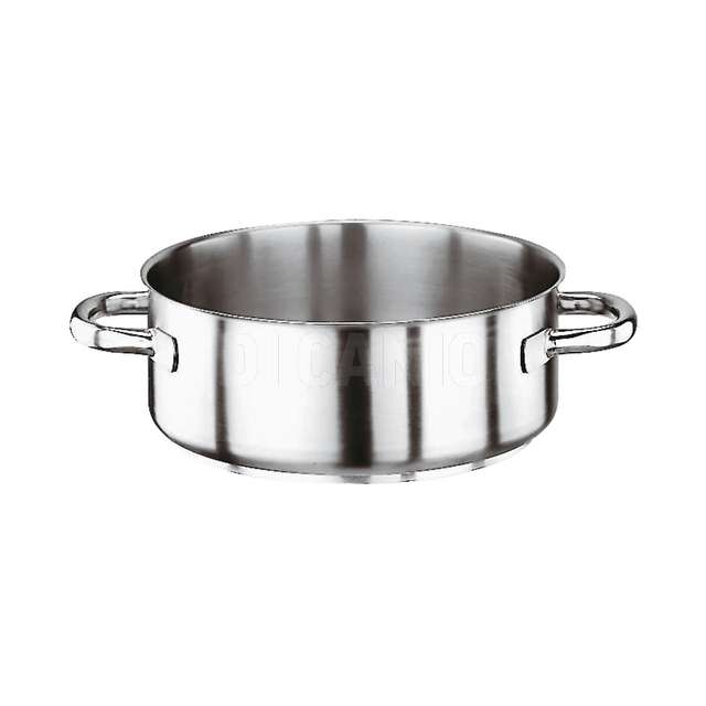 Casseruola bassa inox paderno cm.45 h 15.5 lt.24.6 serie 1000 - Principale