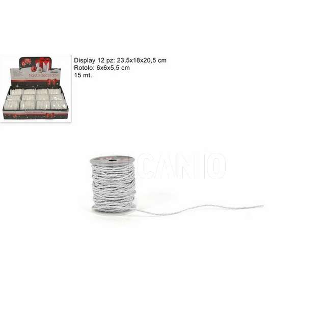 Spago raffia rot 15mt bianco d.e. - Principale