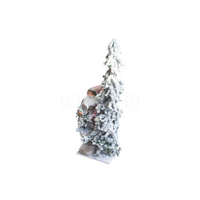 Babbo natale 60cm c_albero 120cm c_led part. 5160009 - Principale