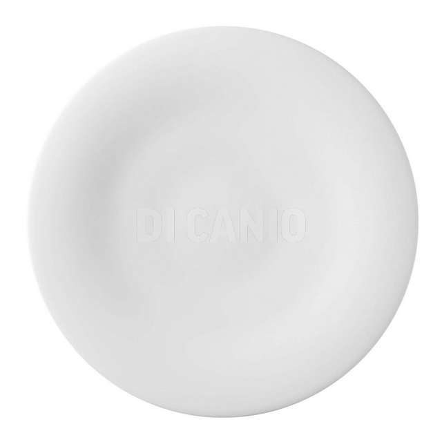 Piatto piano cm.21.5 neve bone china bianco - Principale