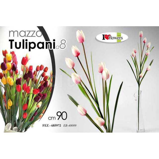 Mazzo tulipani a 8 assortito - Principale