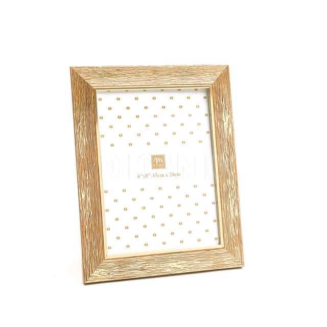 Cornice per foto 15x20cm oro in polistirene 20x1.2xh.25 cm - Principale
