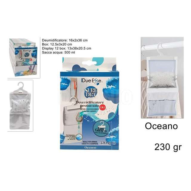 Deumidificatore per armadi profumati 230gr/500ml ocean - Principale