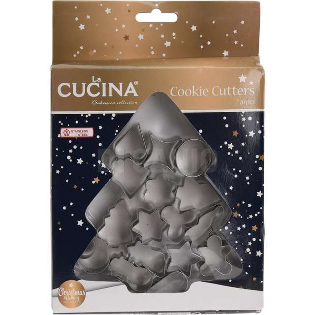 16 formine biscotti inox - Principale