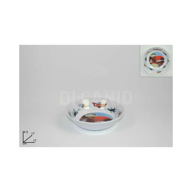 Piatto asilo melamina 17 cm planes - Principale