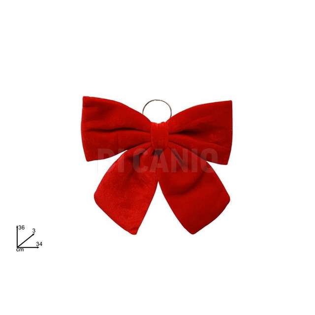 Fiocco velluto 34 cm. rosso - Principale
