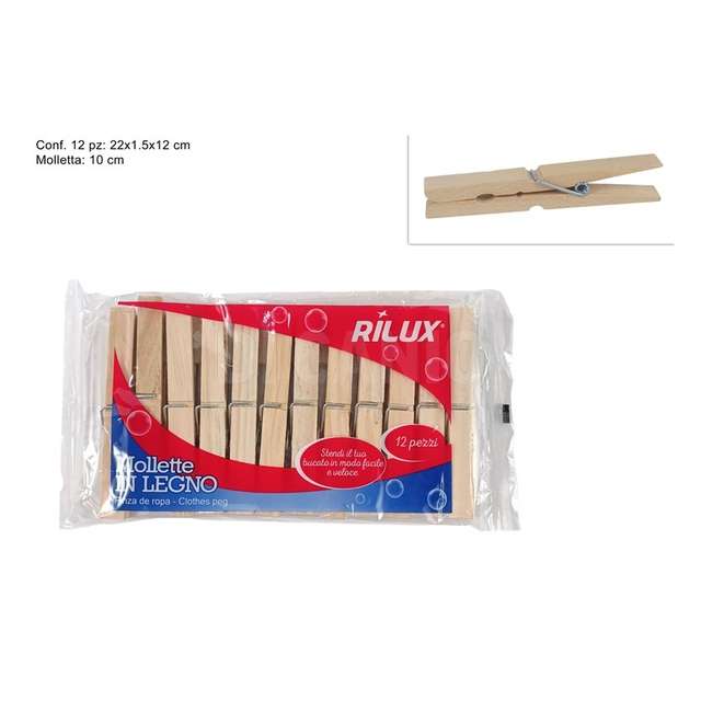 Mollette legno 12pcs - Principale