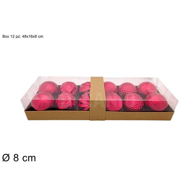 Palle 12 pz. 8 cm. rosso - Principale
