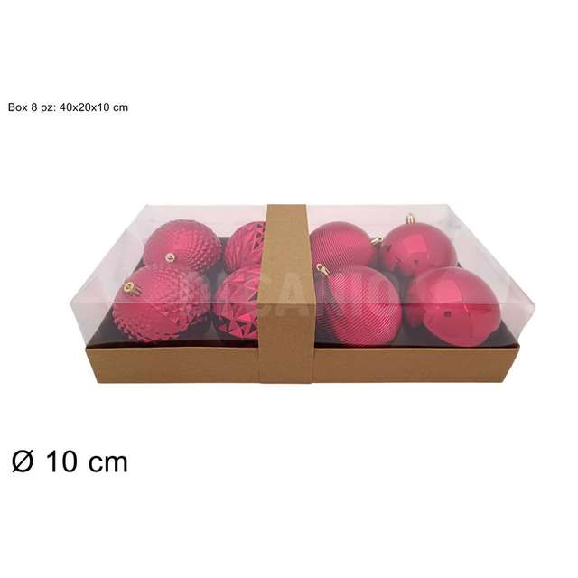 Palle 8 pz. 10 cm. rosso - Principale