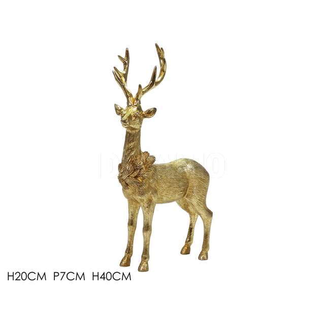 Renna h40cm oro - Principale