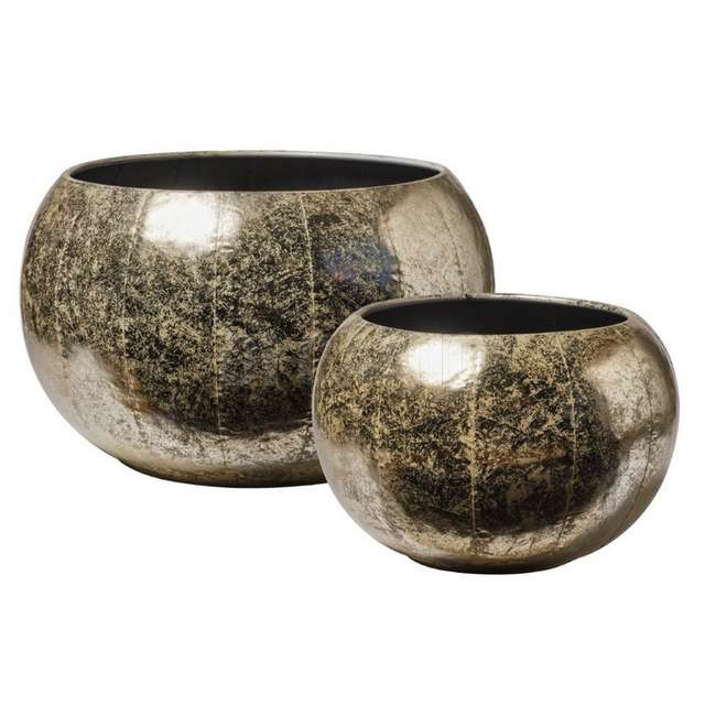 Set 2 ciotole med.42,5x28-small 31x23 cm pewter - Principale