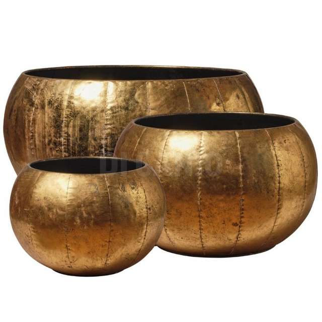 Set 3 ciotole l.53,5x34-m.42,5x28-s.31x23 gold - Principale