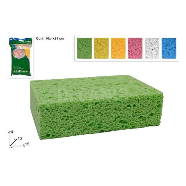 Spugna umida 15x10x4 6colori - Principale