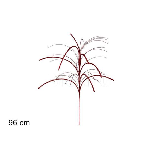 Stelo 96cm glitterato rosso - Principale