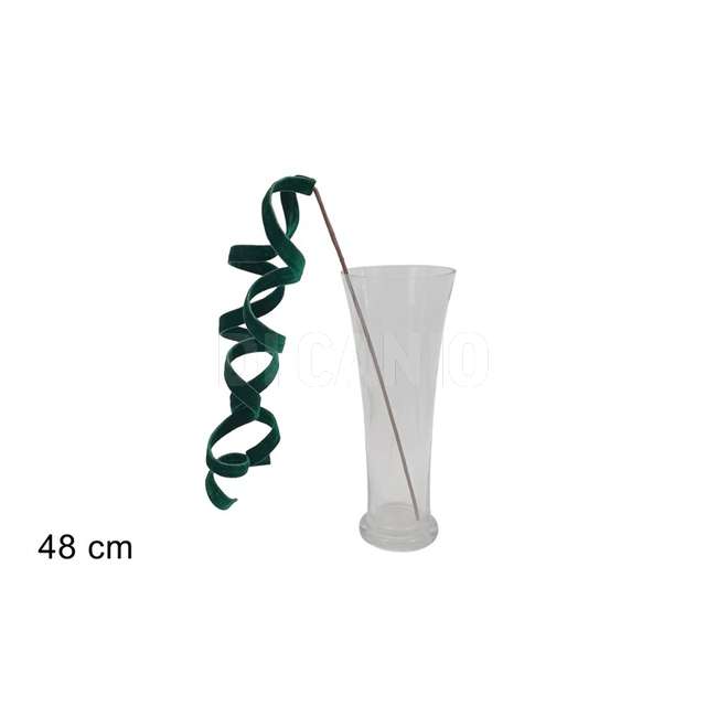 Stelo pendente effetto velluto verde - Principale