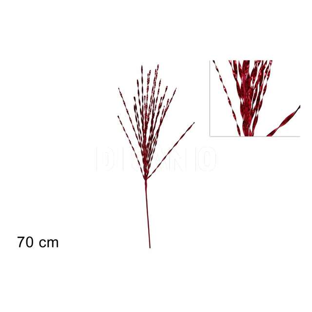 Stelo pendente fili laminati 70cm rosso - Principale