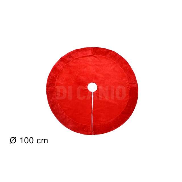 Tappeto 100cm vell. e pelliccia rossoo - Principale