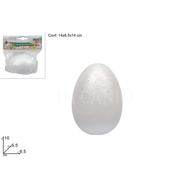 Uova polistirolo 10 cm 1pz - Principale