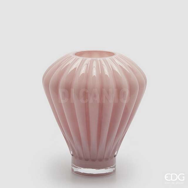 Vaso diamante h.27 d.23 pink edg - Principale