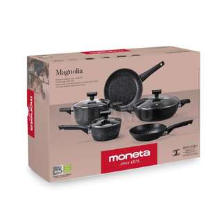 BATTERIA 8PZ MONETA MAGNOLIA STONE BLACK