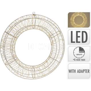 CORONA70CM 2400LED CALDO TIMER
