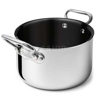 CASSERUOLA ALTA ALLUMINIO INOX 2 PLY ANTAEDERENTE 2 MANICI 1907 CM.24