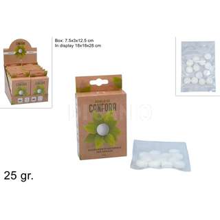 PALLINE DI CANFORA 25GR IN BOX IN DISPLAY