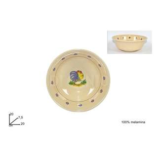 COPPA MELAMINA GALLO CM.20X7.5