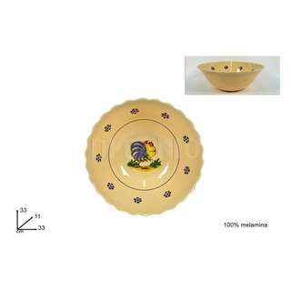 COPPA MELAMINA GALLO CM.33X11